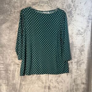 Women's Green Patterned Top